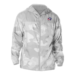Columbus Blue Jackets Columbia Camo Flash Challenger Omni-Shade Full-Zip Hoodie Windbreaker Gray