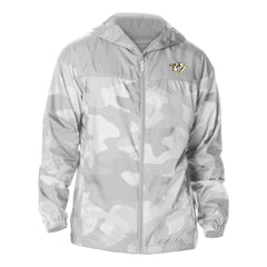 Nashville Predators Columbia Camo Flash Challenger Omni-Shade Full-Zip Hoodie Windbreaker Gray