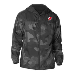 New Jersey Devils Columbia Camo Flash Challenger Omni-Shade Full-Zip Hoodie Windbreaker Black