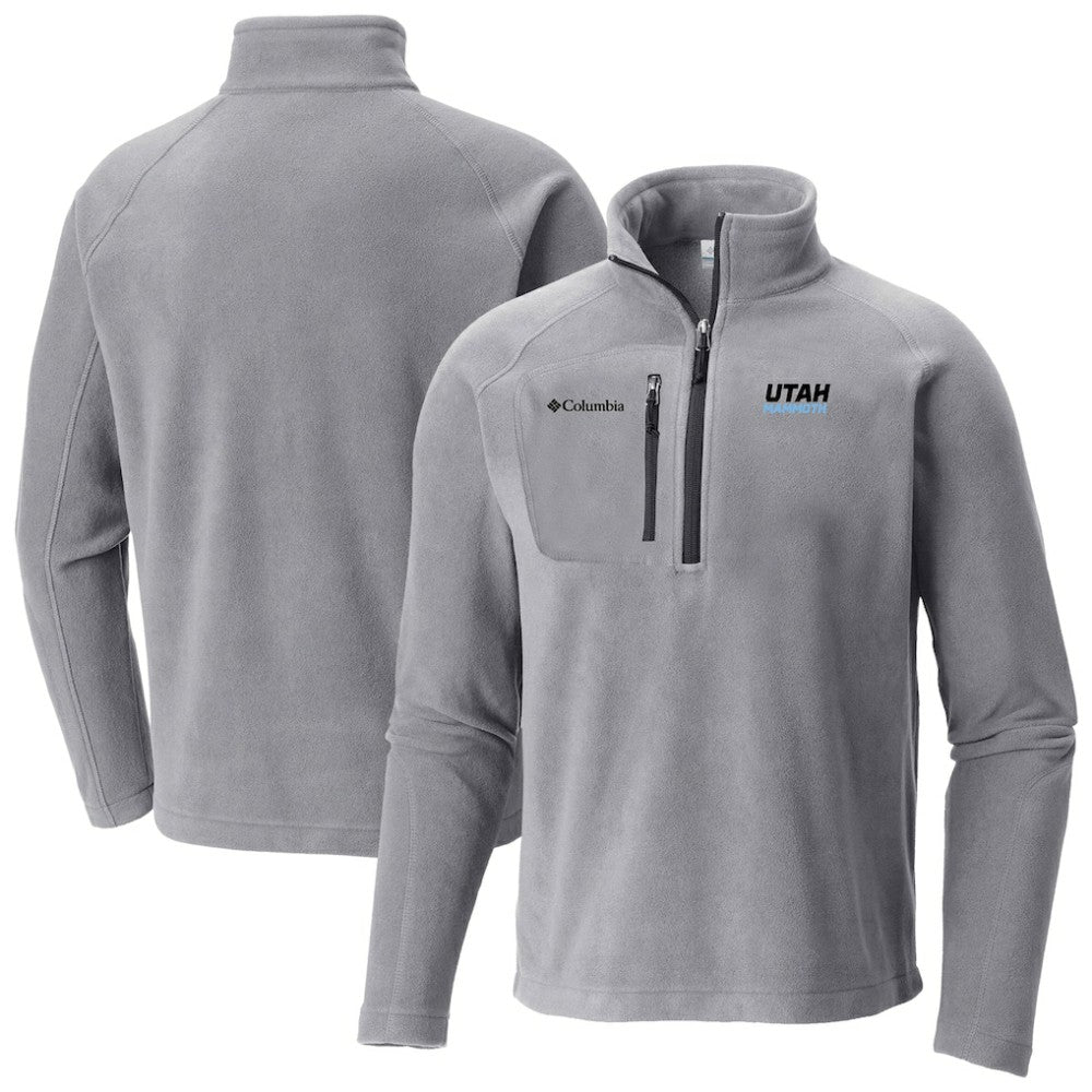 Utah Mammoth Columbia Fast Trek III Raglan Half-Zip Fleece Jacket Gray