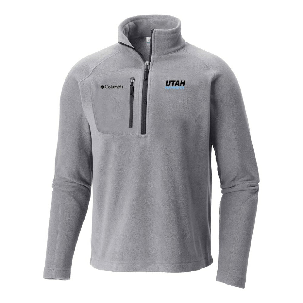 Utah Mammoth Columbia Fast Trek III Raglan Half-Zip Fleece Jacket Gray