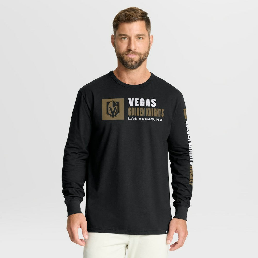 Vegas Golden Knights Fanatics Goal Crease Legacy Long Sleeve T-Shirt Black