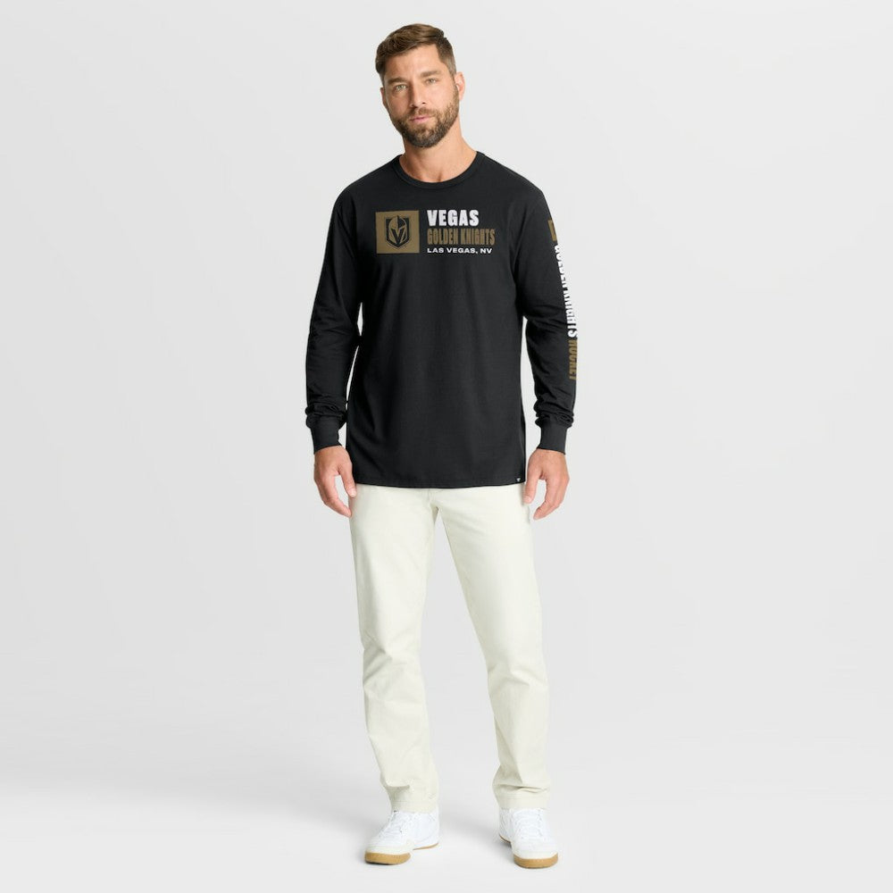 Vegas Golden Knights Fanatics Goal Crease Legacy Long Sleeve T-Shirt Black