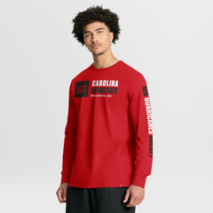 Carolina Hurricanes Fanatics Goal Crease Legacy Long Sleeve T-Shirt Red