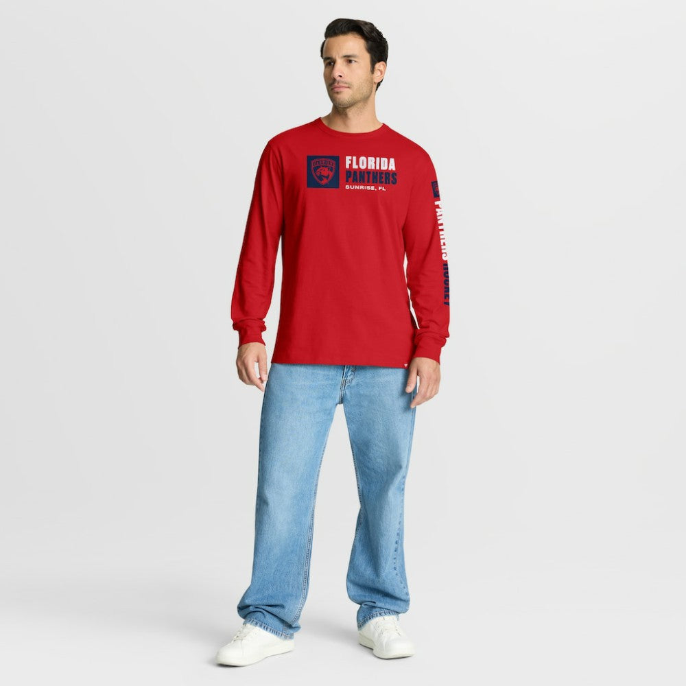 Florida Panthers Fanatics Goal Crease Legacy Long Sleeve T-Shirt Red
