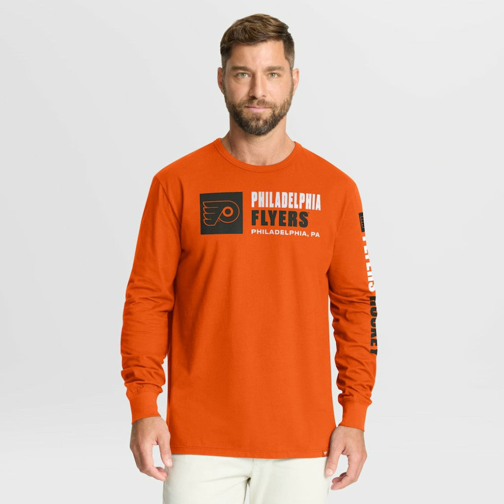 Philadelphia Flyers Fanatics Goal Crease Legacy Long Sleeve T-Shirt Orange