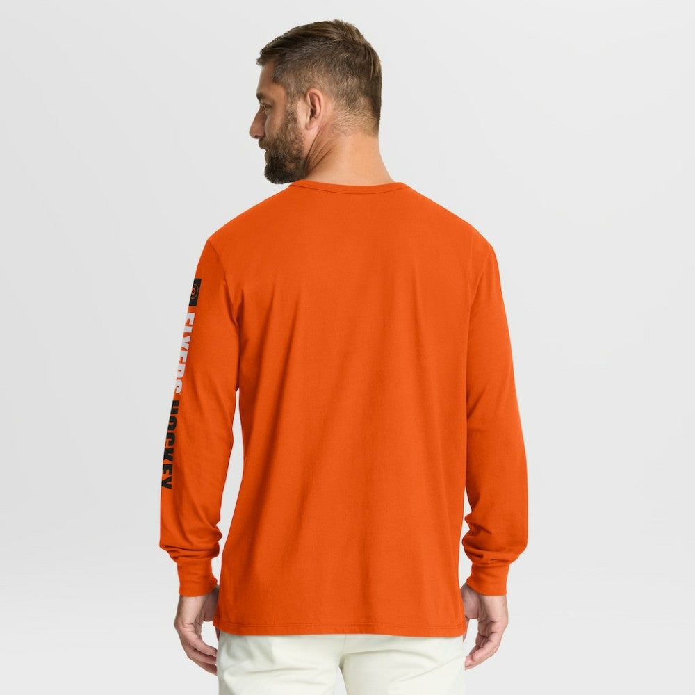 Philadelphia Flyers Fanatics Goal Crease Legacy Long Sleeve T-Shirt Orange