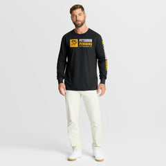 Pittsburgh Penguins Fanatics Goal Crease Legacy Long Sleeve T-Shirt Black