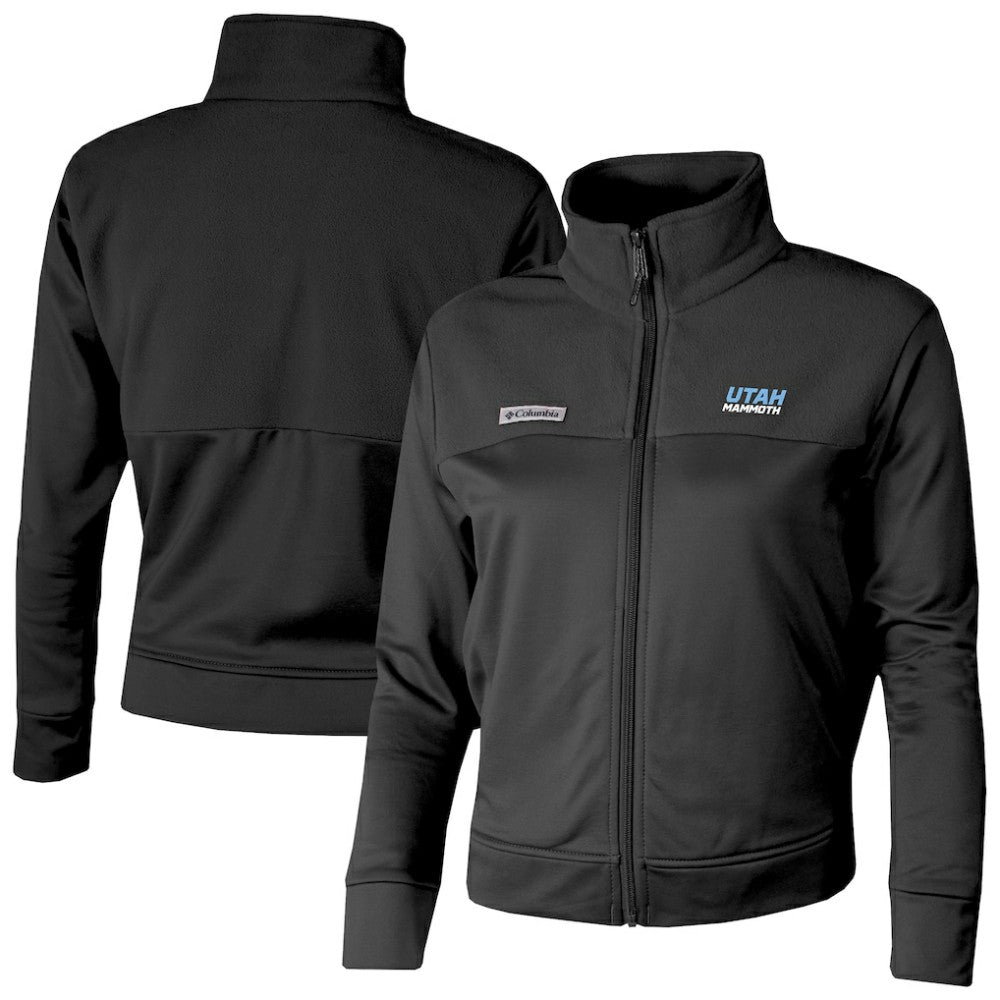 Utah Mammoth Columbia Women's River Fleece Full-Zip Jacket Black
