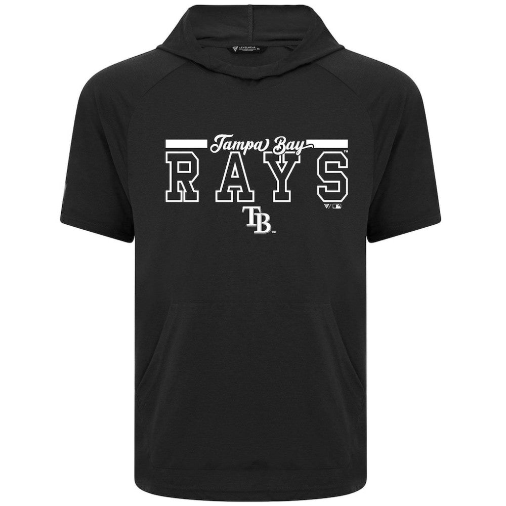 Tampa Bay Rays Levelwear Phase Vanguard Hoodie T-Shirt - Black