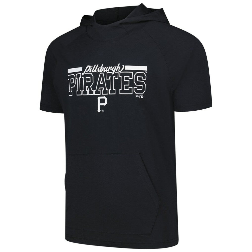Pittsburgh Pirates Levelwear Phase Vanguard Hoodie T-Shirt - Black
