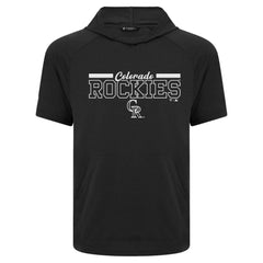 Colorado Rockies Levelwear Phase Vanguard Hoodie T-Shirt - Black