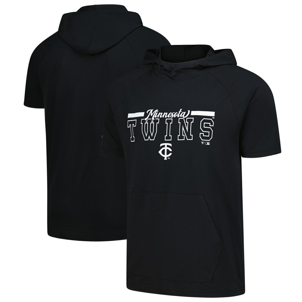 Minnesota Twins Levelwear Phase Vanguard Hoodie T-Shirt - Black
