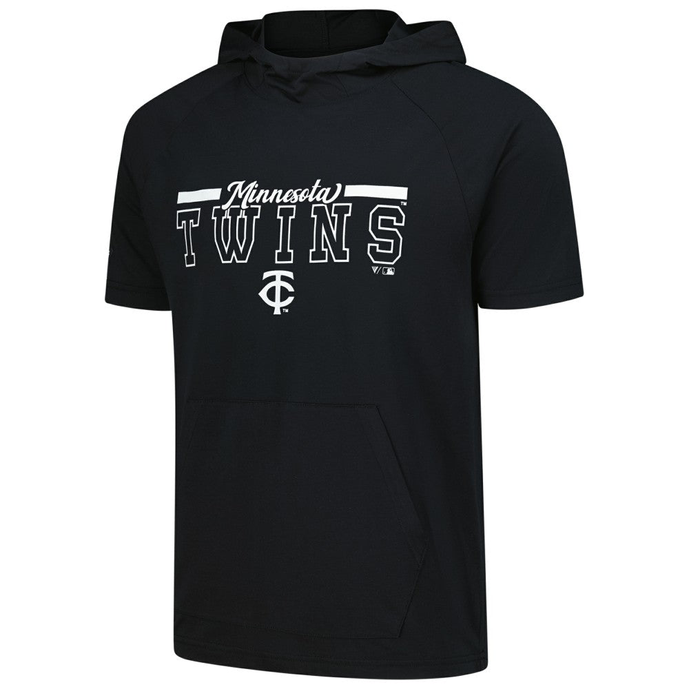 Minnesota Twins Levelwear Phase Vanguard Hoodie T-Shirt - Black