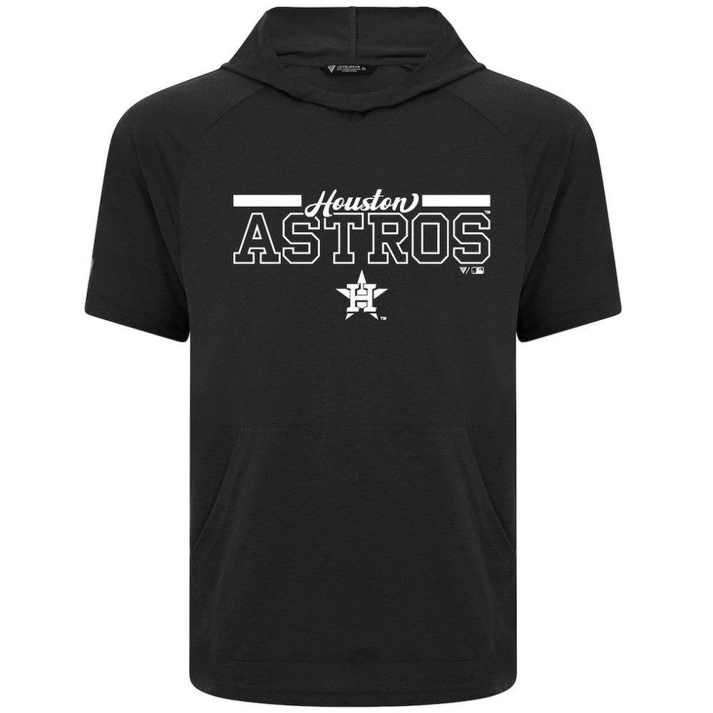 Houston Astros Levelwear Phase Vanguard Hoodie T-Shirt - Black