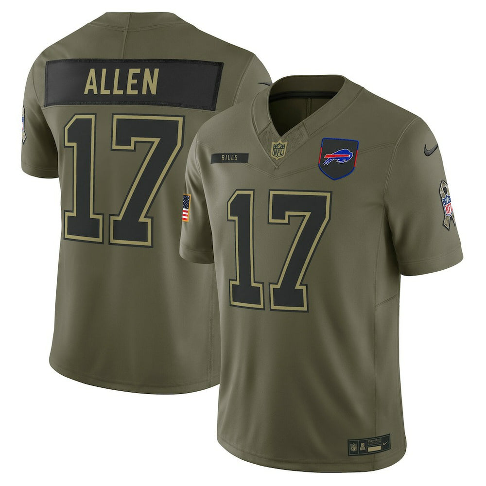 Josh Allen Buffalo Bills 2025 Salute to Service Limited Jersey - Olive | Nike discount