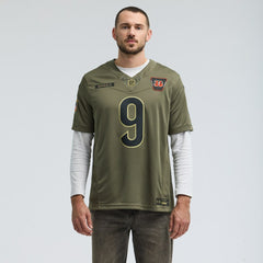 Joe Burrow Cincinnati Bengals 2025 Salute to Service Limited Jersey - Olive | Nike for sale