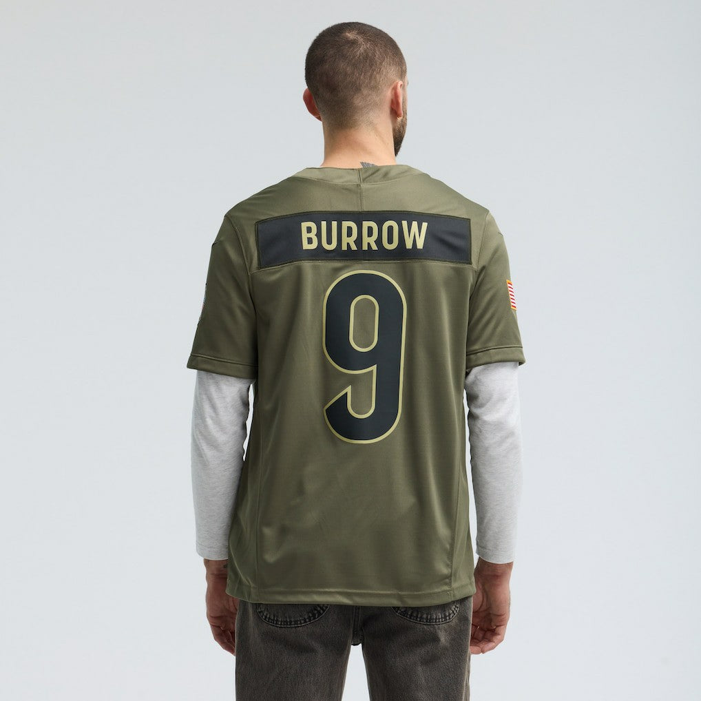 Joe Burrow Cincinnati Bengals 2025 Salute to Service Limited Jersey - Olive | Nike for sale