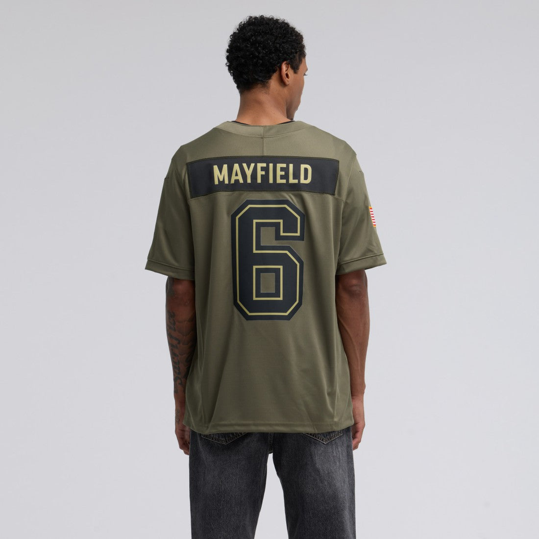 Baker Mayfield Tampa Bay Buccaneers 2025 Salute to Service Limited Jersey - Olive | Nike outlet