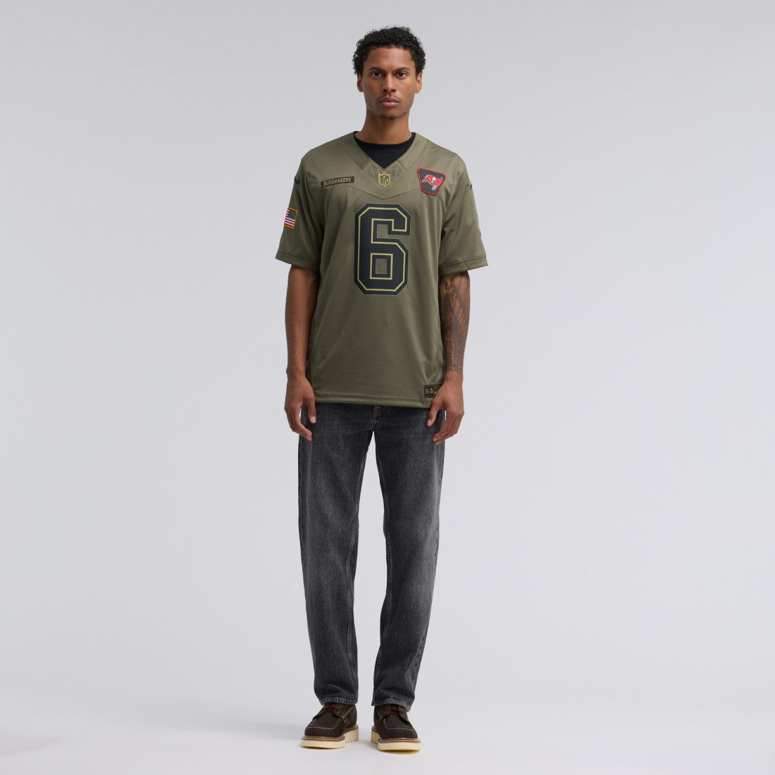 Baker Mayfield Tampa Bay Buccaneers 2025 Salute to Service Limited Jersey - Olive | Nike outlet