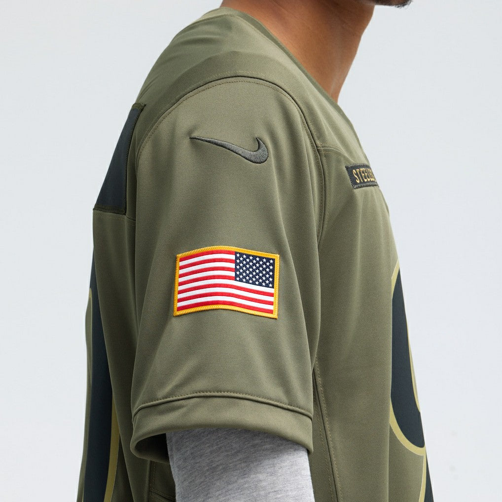 T.J. Watt Pittsburgh Steelers 2025 Salute to Service Limited Jersey - Olive | Nike on sale