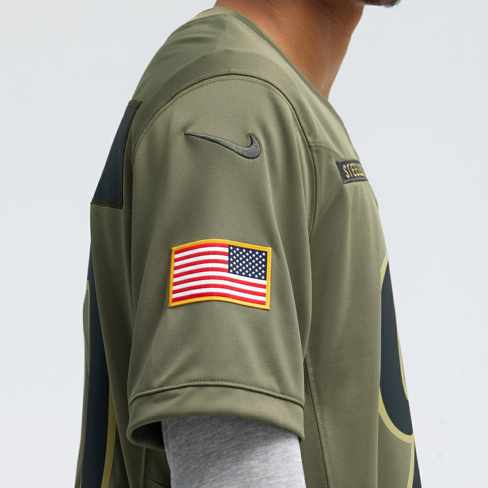 T.J. Watt Pittsburgh Steelers 2025 Salute to Service Limited Jersey - Olive | Nike on sale
