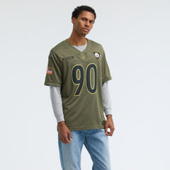 T.J. Watt Pittsburgh Steelers 2025 Salute to Service Limited Jersey - Olive | Nike on sale