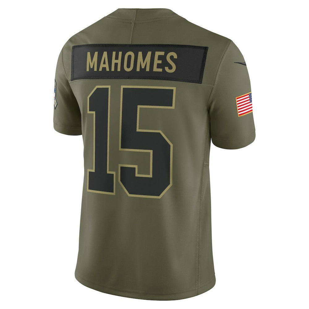 Patrick Mahomes Kansas City Chiefs 2025 Salute to Service Limited Jersey - Olive | Nike on sale