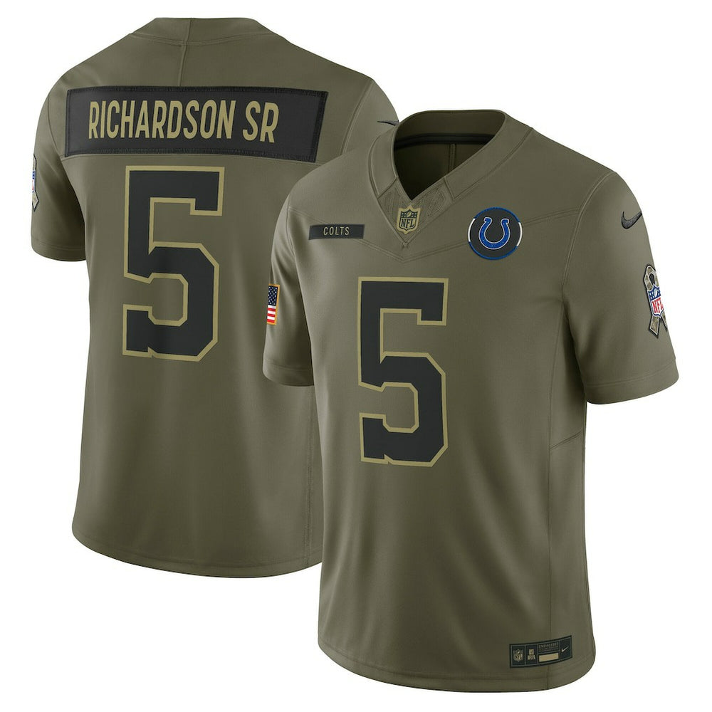 Anthony Richardson Sr. Indianapolis Colts 2025 Salute to Service Limited Jersey - Olive | Nike on sale