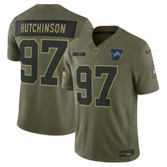 Aidan Hutchinson Detroit Lions 2025 Salute to Service Limited Jersey - Olive | Nike on sale