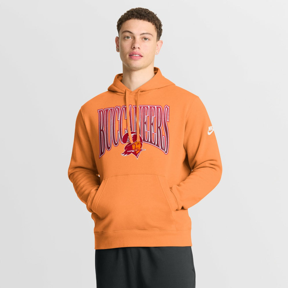 Tampa Bay Buccaneers Full Blitz Club Fleece Pullover Hoodie - Orange | Nike outlet