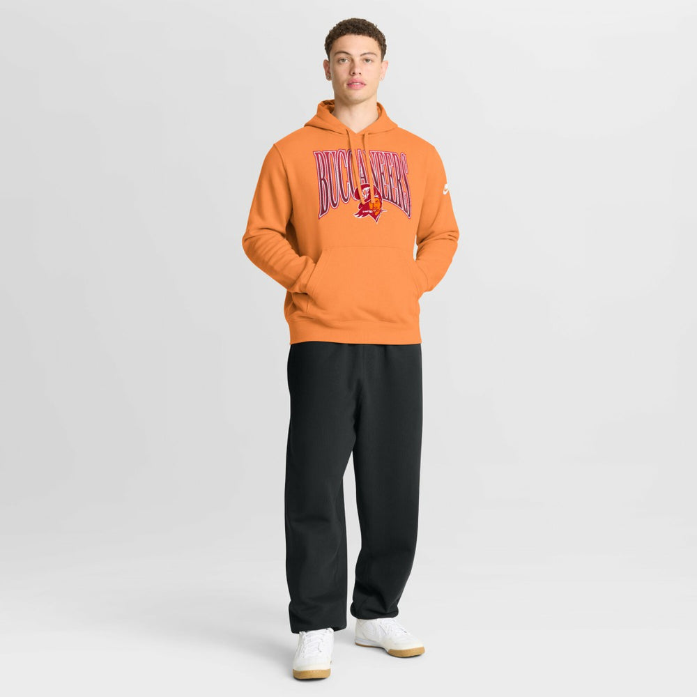 Tampa Bay Buccaneers Full Blitz Club Fleece Pullover Hoodie - Orange | Nike outlet