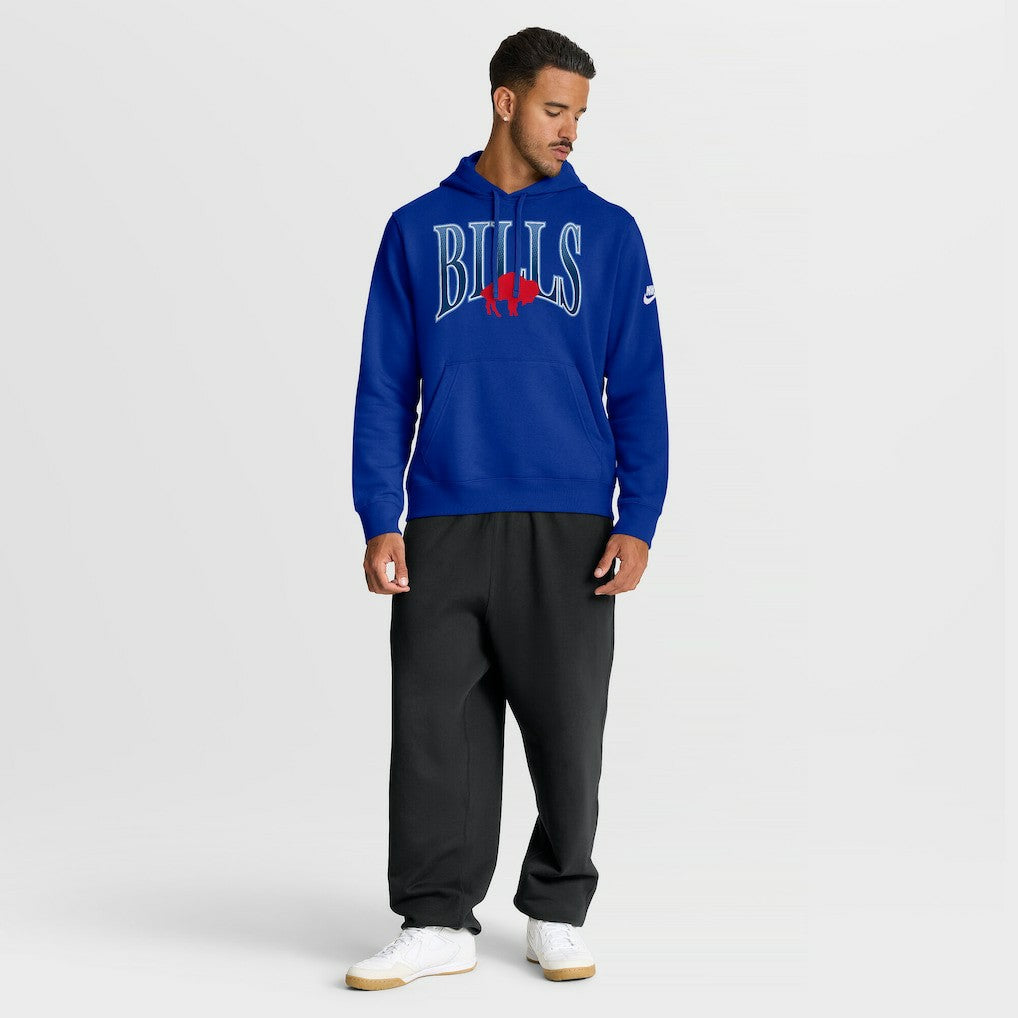Buffalo Bills Full Blitz Club Fleece Pullover Hoodie - Royal | Nike for sale