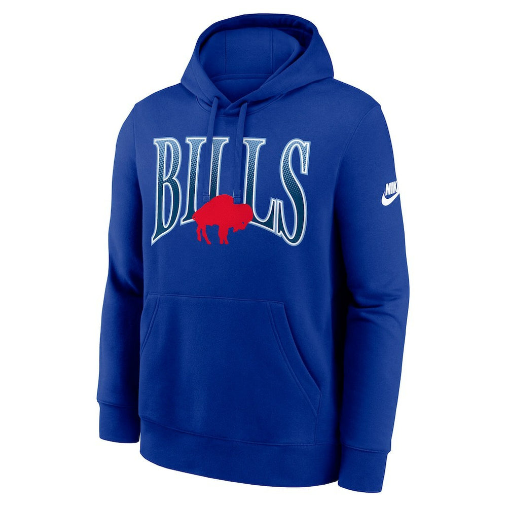 Buffalo Bills Full Blitz Club Fleece Pullover Hoodie - Royal | Nike for sale