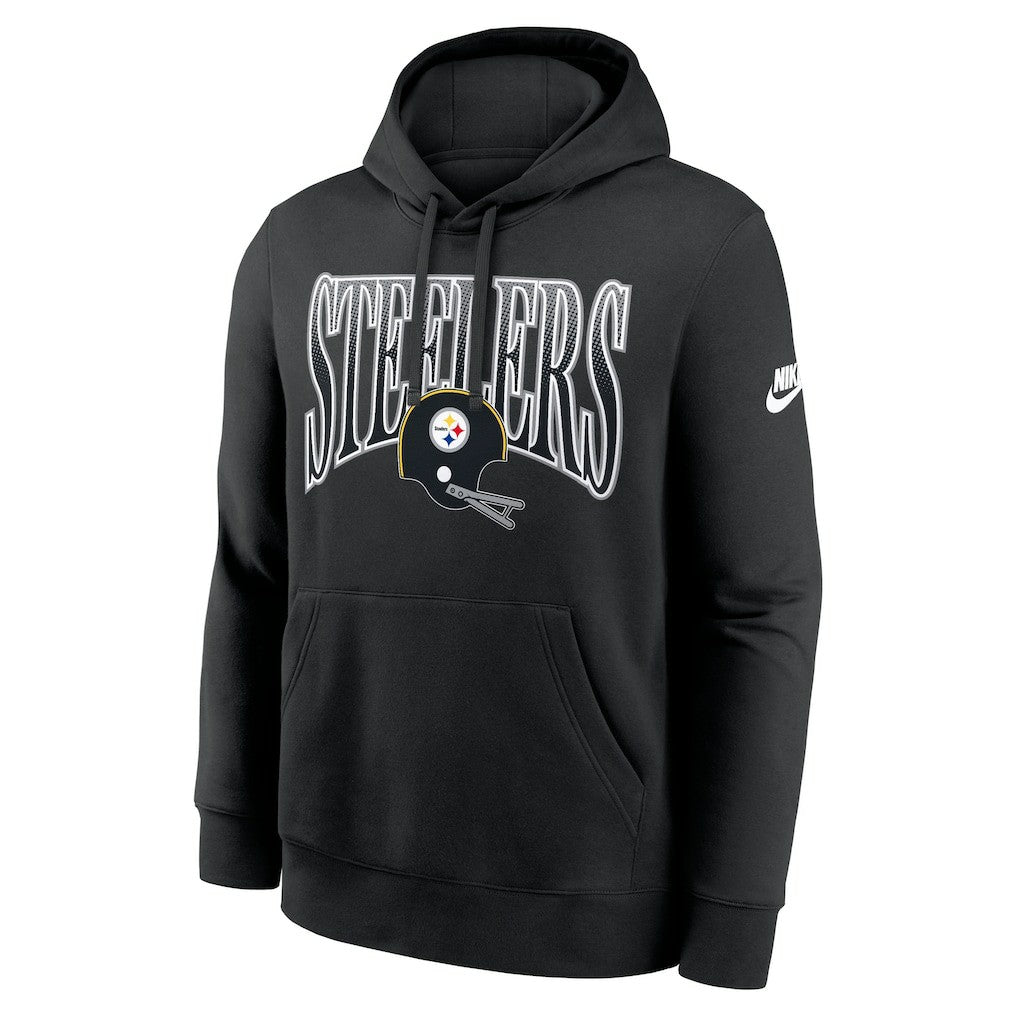 Pittsburgh Steelers Full Blitz Club Fleece Pullover Hoodie - Black | Nike sale