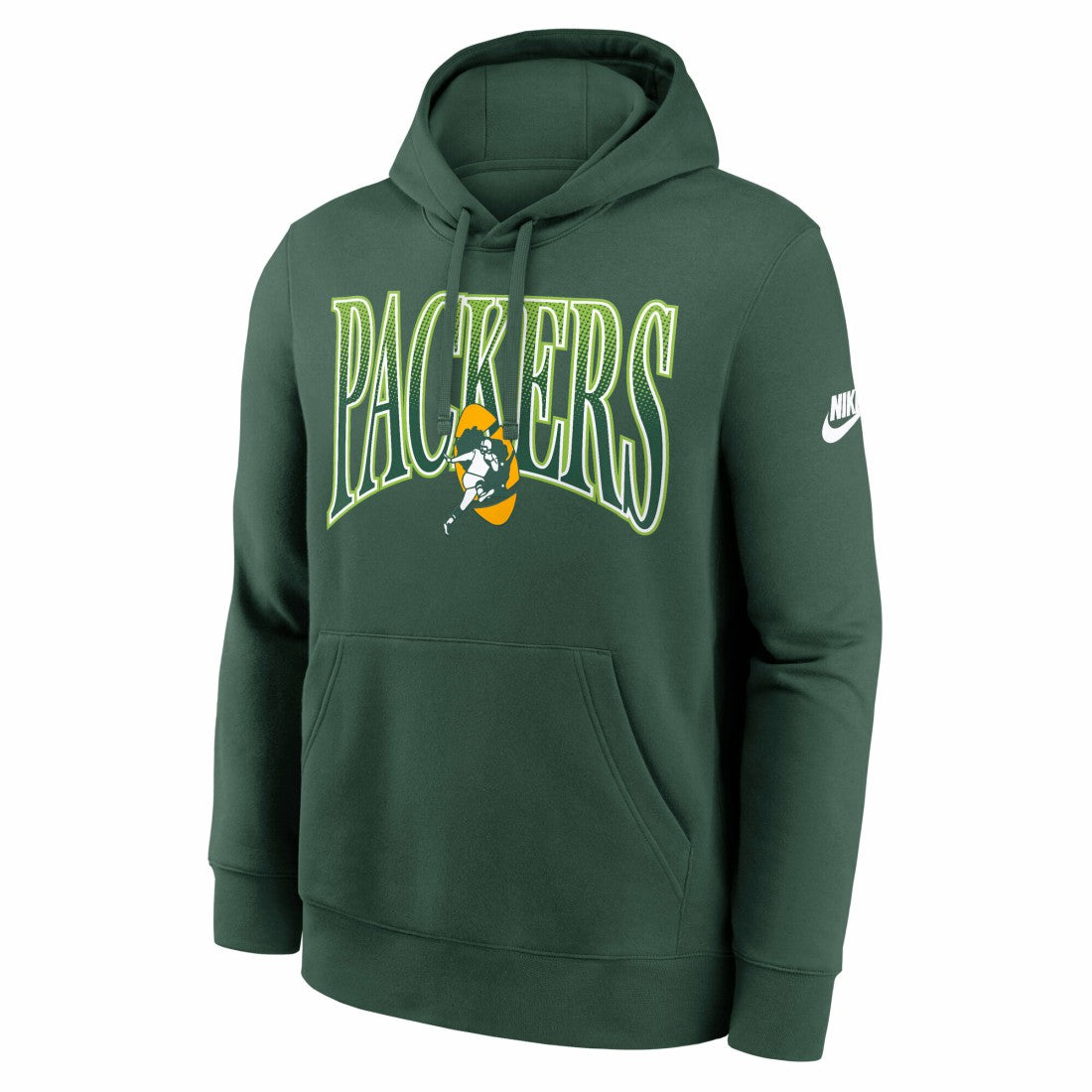Green Bay Packers Full Blitz Club Fleece Pullover Hoodie - Green | Nike for sale