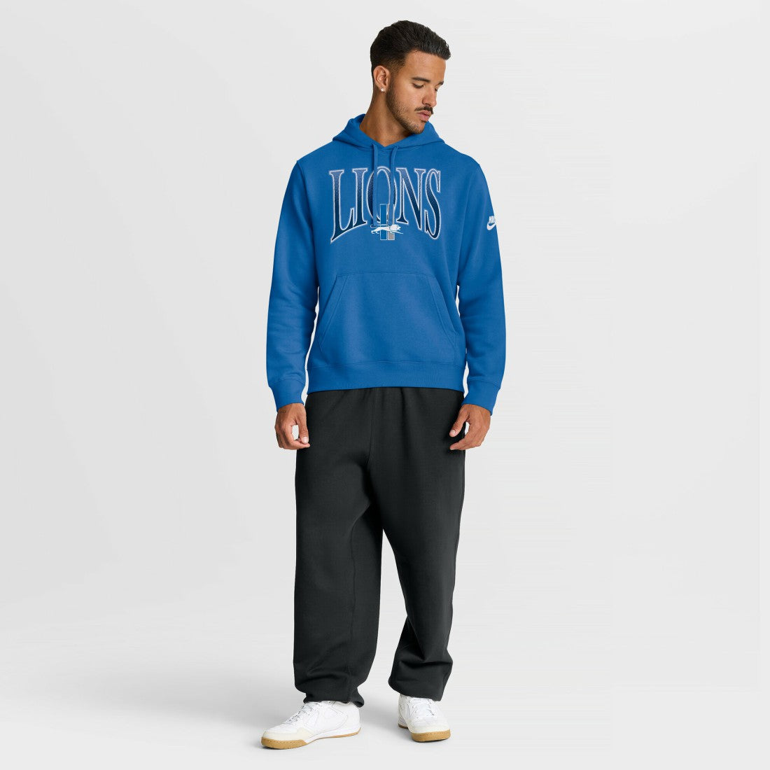 Detroit Lions Full Blitz Club Fleece Pullover Hoodie - Blue | Nike cheap