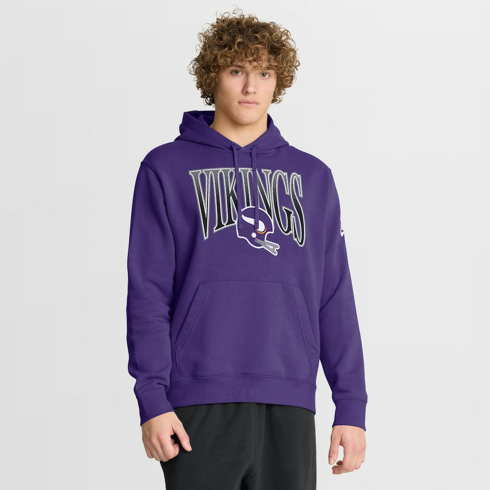 Minnesota Vikings Full Blitz Club Fleece Pullover Hoodie - Purple | Nike discount
