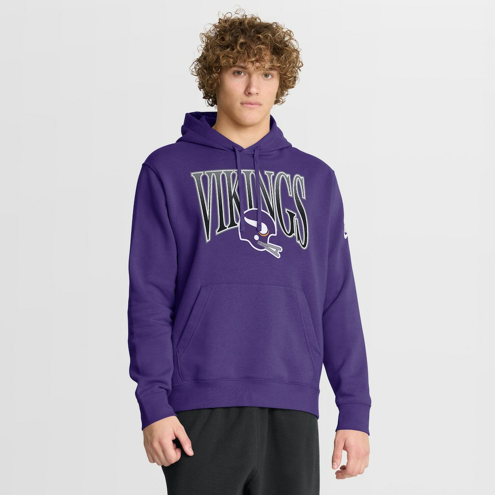 Minnesota Vikings Full Blitz Club Fleece Pullover Hoodie - Purple | Nike discount