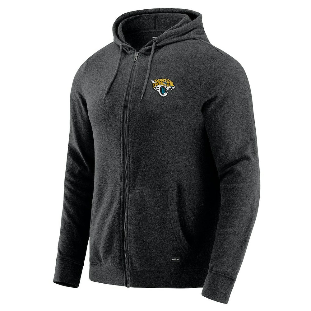 Jacksonville Jaguars J. Palmer Players Lounge Tri-Blend Full-Zip Hoodie - Dark Heather Gray outlet