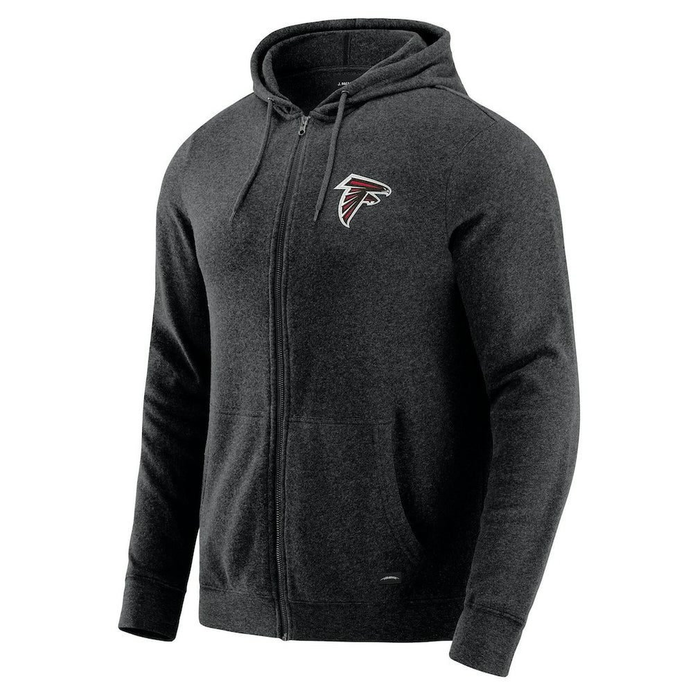 Atlanta Falcons J. Palmer Players Lounge Tri-Blend Full-Zip Hoodie - Dark Heather Gray for sale