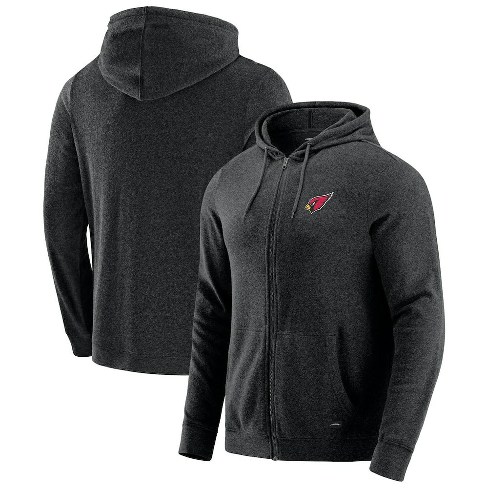 Arizona Cardinals J. Palmer Players Lounge Tri-Blend Full-Zip Hoodie - Dark Heather Gray online
