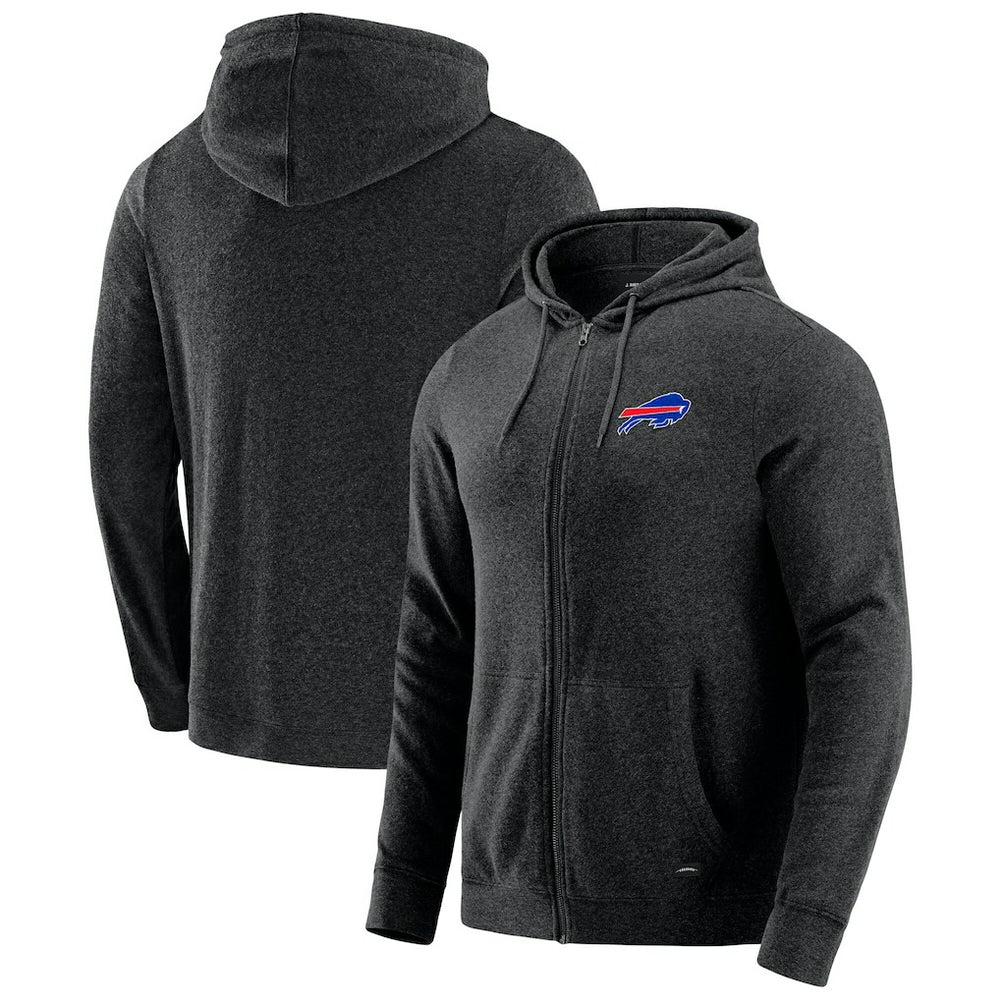 Buffalo Bills J. Palmer Players Lounge Tri-Blend Full-Zip Hoodie - Dark Heather Gray outlet