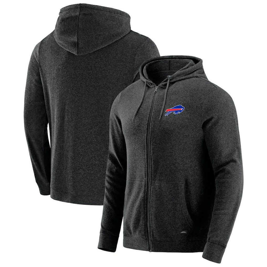 Buffalo Bills J. Palmer Players Lounge Tri-Blend Full-Zip Hoodie - Dark Heather Gray outlet
