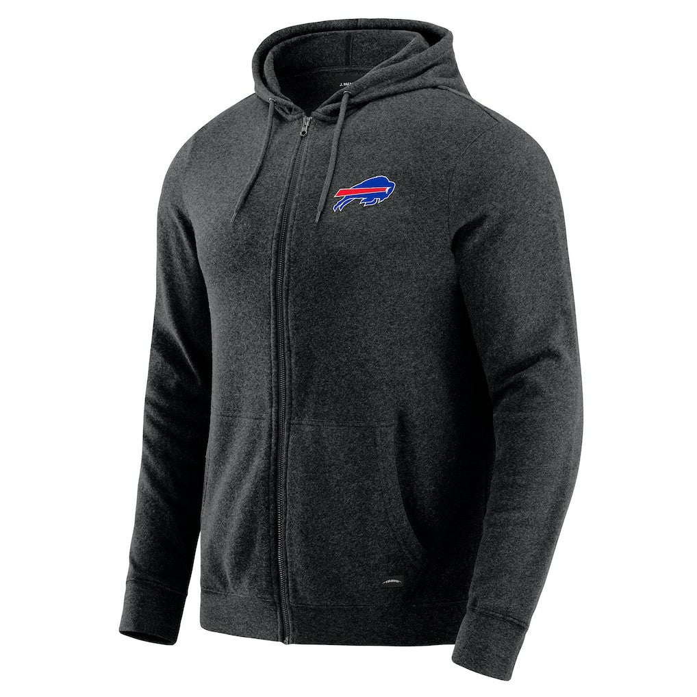 Buffalo Bills J. Palmer Players Lounge Tri-Blend Full-Zip Hoodie - Dark Heather Gray outlet