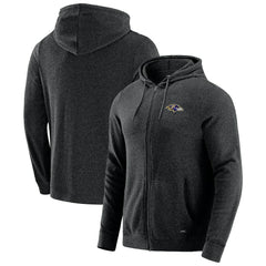 Baltimore Ravens J. Palmer Players Lounge Tri-Blend Full-Zip Hoodie - Dark Heather Gray online