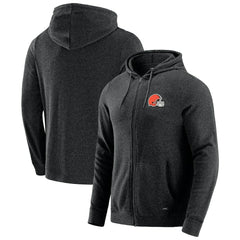 Cleveland Browns J. Palmer Players Lounge Tri-Blend Full-Zip Hoodie - Dark Heather Gray sale