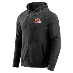 Cleveland Browns J. Palmer Players Lounge Tri-Blend Full-Zip Hoodie - Dark Heather Gray sale