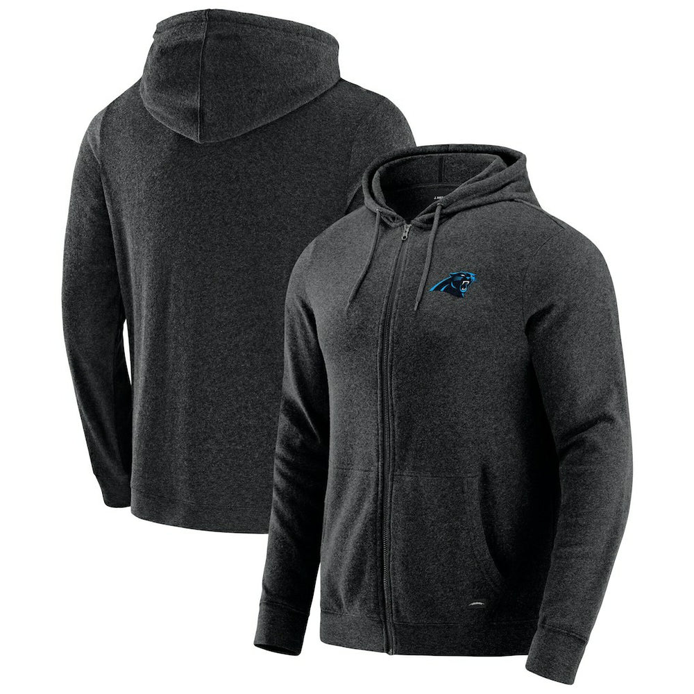Carolina Panthers J. Palmer Players Lounge Tri-Blend Full-Zip Hoodie - Dark Heather Gray online