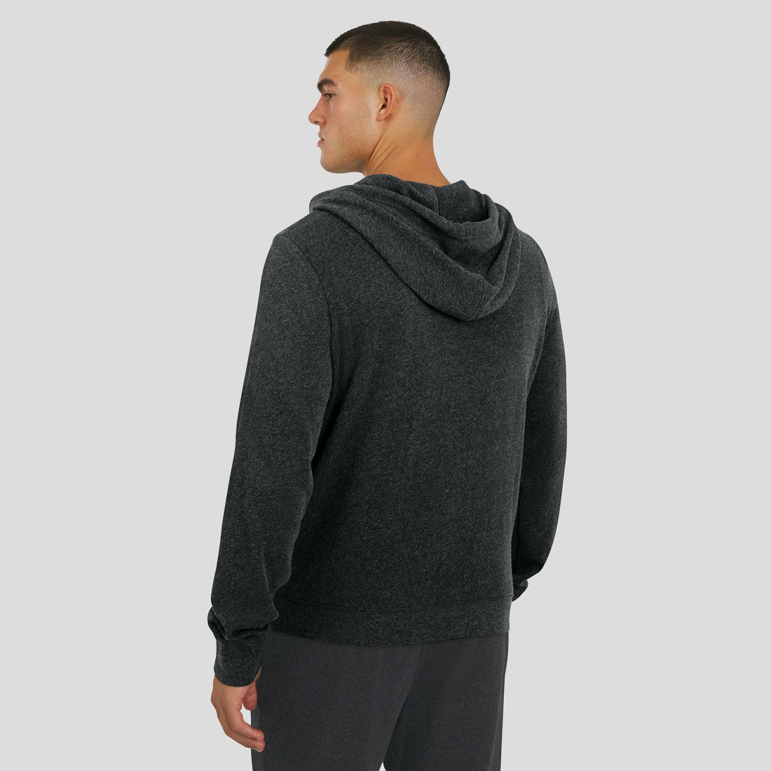 Denver Broncos J. Palmer Players Lounge Tri-Blend Full-Zip Hoodie - Dark Heather Gray outlet